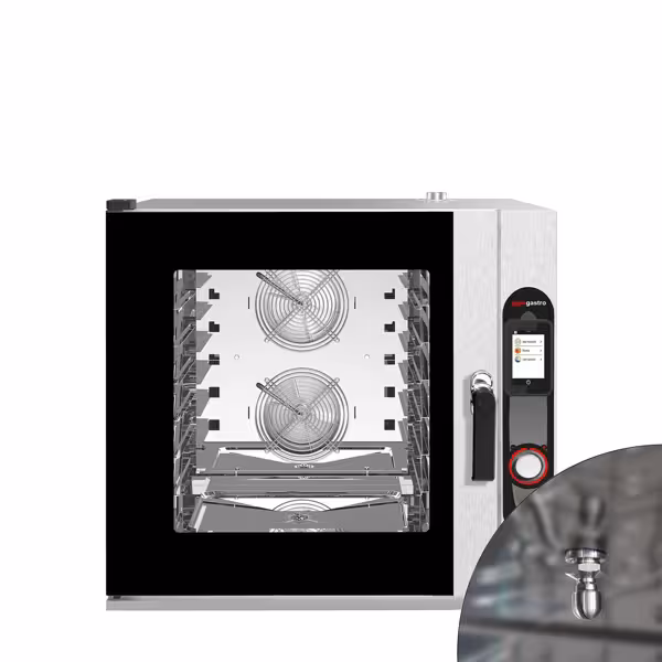 Commercial Electric Combi Oven - Digital Controls - 7x GN 1/1 - incl. Automatic washing system