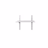Étagère murale ECO en inox - 800 × 400 mm - avec 2 étages