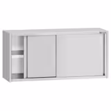 Armadio pensile in acciaio inox ECO - 1400x400mm - con porte scorrevoli - 650mm di altezza