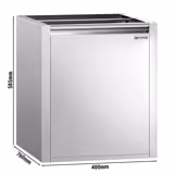 Kosz na śmieci - Moduł podblatowy - 400x760mm - stal nierdzewna