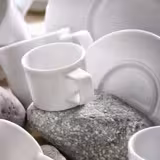 (6 τεμ.) WHITE DELIGHT - Πιατάκι για καπουτσίνο - Στρογγυλό - Ø 160 mm - Λευκό
