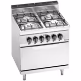 Gasfornuis - Lorenzo 700 - 800x714mm - 31,0 kW - 4-pits - incl. elektrische statische oven - 7,5 kW