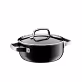 WMF | Fusiontec Mineral – Cocotte – Ø 200 mm – 2,4 litres – avec couvercle en verre – Noir