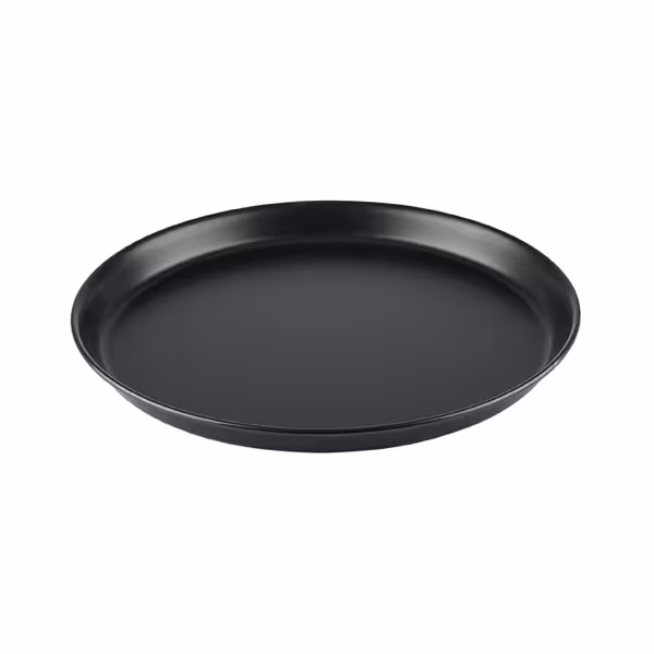(6 db) Pizza tálca - Ø 300mm - kék fém - nem bevonva - magasság: 25mm