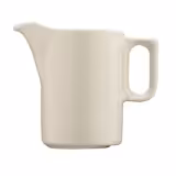 (6 stuks) PERA Creme - Melkkan - 130ml - Porselein - 60x60x80mm - wit