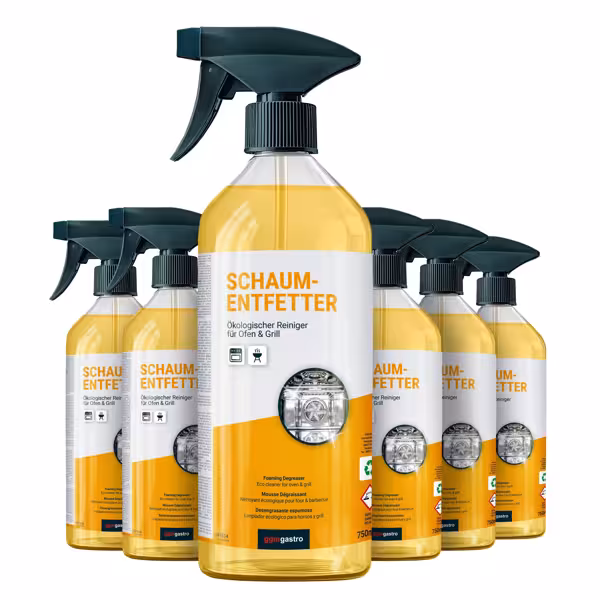 (6 kpl) Foam Degreaser - Uunin ja grillin puhdistusaine - 750 ml - Ekologinen