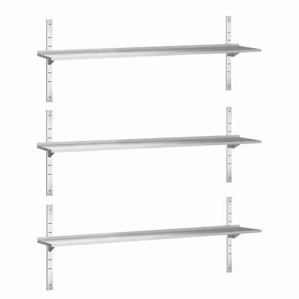 3-laags RVS wandplank PREMIUM - 2000x400mm