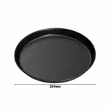 Tavă pizza - tablă neagră - Ø 270 mm