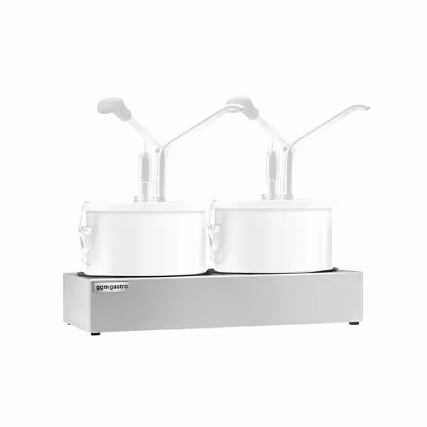 Rack - Stainless Steel - 400x203x90mm - for 2x SSMBH4 Sauce Dispensers | Stainless Steel Frame for Sauce Dispensers