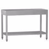 Mesa de trabalho em aço inoxidável ECO - 1000x600mm - com prateleira inferior & com travessas de reforço