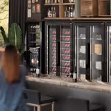 Dispenser per vino al calice con azoto - 1 zona di temperatura - refrigerato - per 4 bottiglie