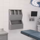 Étagère pour articles d'hygiène avec 4 compartiments - en inox 