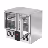 Koelwerkbank PREMIUM - 903x700mm - met 2 glazen deuren