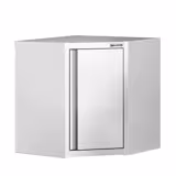 Commercial Stainless Steel Corner Wall Cabinet – 700 × 700 mm – Hinged Door – 650 mm High
