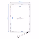 Paslanmaz Çelik Panel Tip Soğuk Oda 0/+8 °C - 1500x2100mm - 4,80m³