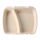 (60 pieces) Reusable Meal Tray, 2 Compartments – HP4 - 245×200 mm - Bio-Compound - BPA-free