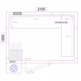 Kit rayonnage en aluminium - En angle (L) - Profondeur:360mm - Capacité de charge:600kg