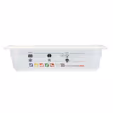 (6 pièces) CAMBRO | SafeTrak - Récipients en polypropylène GN 1/2 - laiteux - Hauteur : 65mm