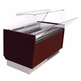 Glassbar 1,25 x 0,92 m - granatröd