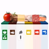 Snijplank-set - 325x530mm - Dikte: 20mm - HACCP-conform - Polyethyleen - Multicolor - Vaatwasmachinebestendig
