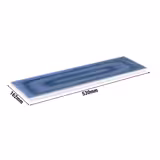 (6 stuks) GN-dienblad - BLUE OCEAN - Melamine - GN 2/4 - hoogte: 20mm - Blauw/Wit