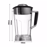 Contenitore per frullatore per bar per BBMK2-2200 - 2L - polietilene; coltello in acciaio inox - non lavabile in lavastoviglie