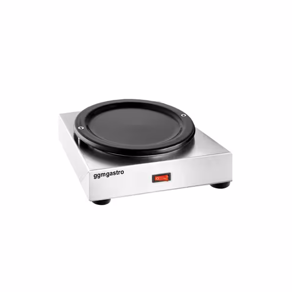 Bandeja calienta platos de acero inoxidable - 60W - para 1 jarras Ø174mm
