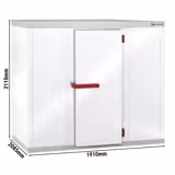 Chambre froide positive modulaire - 1910x2085mm - 6,57m³