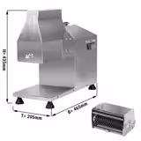 Electric Meat Tenderiser Machine - stainless steel - Max. cutting width 180mm - 205x465mm - 350W