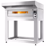Elektrische pizzaoven - 6x 33cm - Handmatig - incl. afzuigkap & onderstel