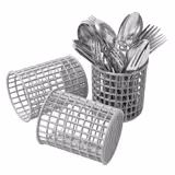 Cutlery Basket - round - Ø110mm - Grey - for height 125mm