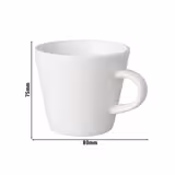 (12 unidades) BUDGETLINE - Chávena de café Mammoet Neo - 190ml - Branco