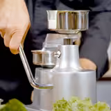 Hamburgatrice manuale professionale - Ø 100mm - Acciaio inox