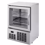 Mini Tiefkühlschrank Edelstahl Premium PLUS - 95 Liter - mit 1 Glastür