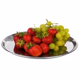 (6 pcs) Serving Tray - KAFFEEHAUS - Stainless Steel - Ø270mm - Height: 15mm