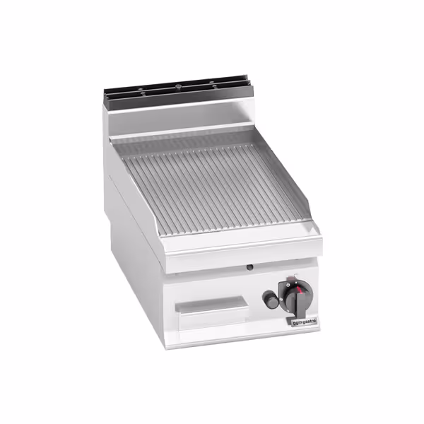 Commercial Gas Griddle - 6.9kW - Ribbed Plate - Cooking area: 395x500mm