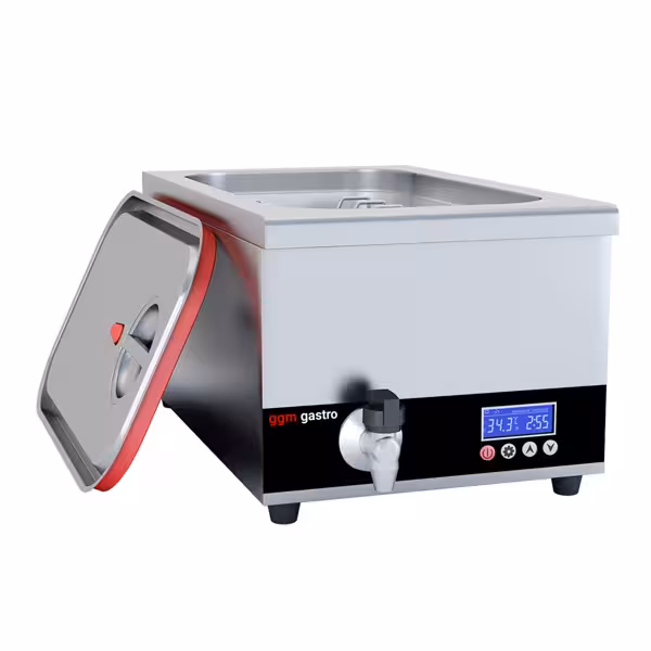 Urządzenie do gotowania Sous Vide - 24L - GN 1/1 - 700W - z kranem spustowym i pokrywą