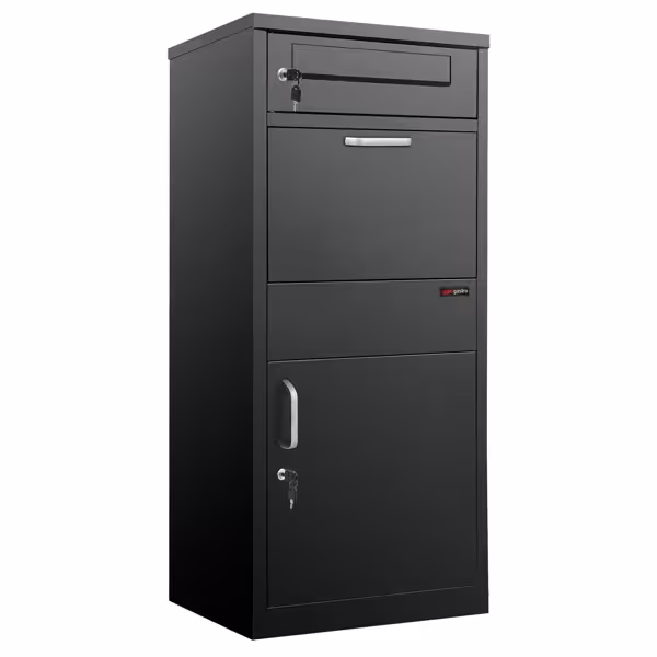 Mailbox with Parcel Drop Box – Fits up to Size M - Rustproof - Lockable - Weatherproof