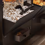 Popcornmaschine - 1,305 kW - 5 kg/h - mit 1 Kessel - Schwarz