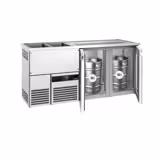 Barkoeling PREMIUM - 1950x700mm - 2 glazen deuren