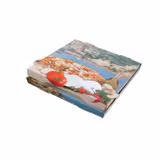 (100 pcs) Pizza Box - POSITANO - Mediterranean Coast - 32.0x32.0x4.0cm