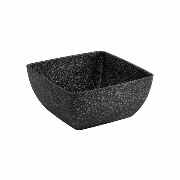 (6 szt.) Miska bufetowa kwadratowa - FROSTFIRE - Aluminium - 1,5l - 190x190mm - Szaro-cętkowany