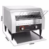 Toaster à convoyeur – 2,6 kW – env. 450–500 toasts/h