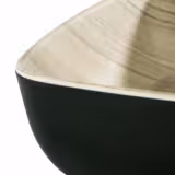 (6 adet) Kase - FRIDA - Melamin - 0,85L - köşeli - 165x165mm - Derinlik:55mm - Siyah/Bej