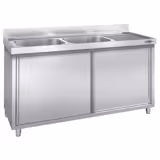 Sink unit PREMIUM - 2000x600mm - with 2 basins left