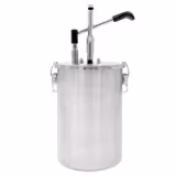 Distributeur de sauce - 10L - à levier - dosage réglable - acier inoxydable 18/10 - 225x480mm - avec cuve