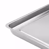 Plateau de service avec rebord - Acier inoxydable - avec rebord - rectangulaire - 820x270x40mm