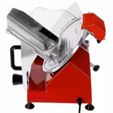 Vleessnijmachine Professioneel - schuin model - 150W - Mes Ø250mm - rood