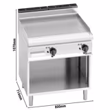 Płyta grillowa elektryczna - 9,6kW - Gładka - Powierzchnia: 795x500mm - nastawna