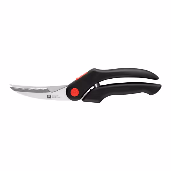 ZWILLING | Poultry Shears Kitchen Scissors – 250 mm - Black - Serrated Blade - Stainless Steel